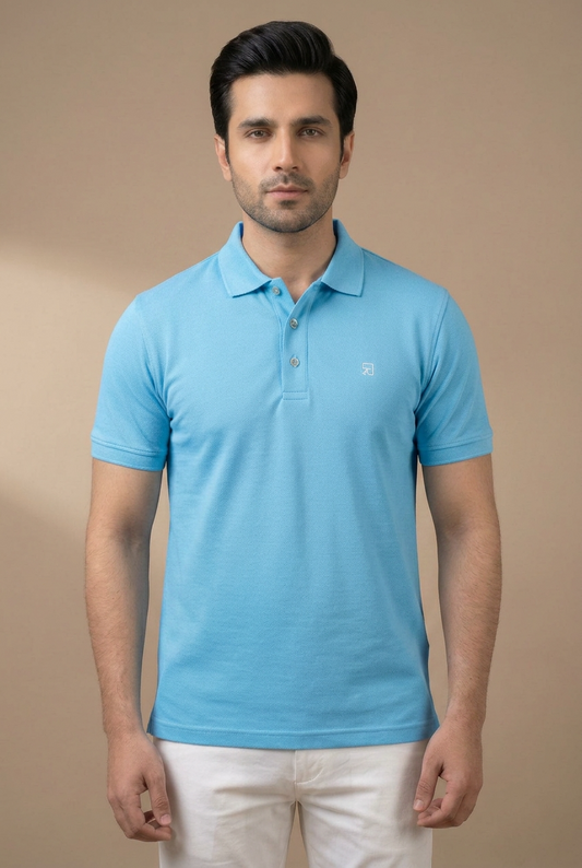 KHAN BLUE EXCLUSIVE POLO SHIRT