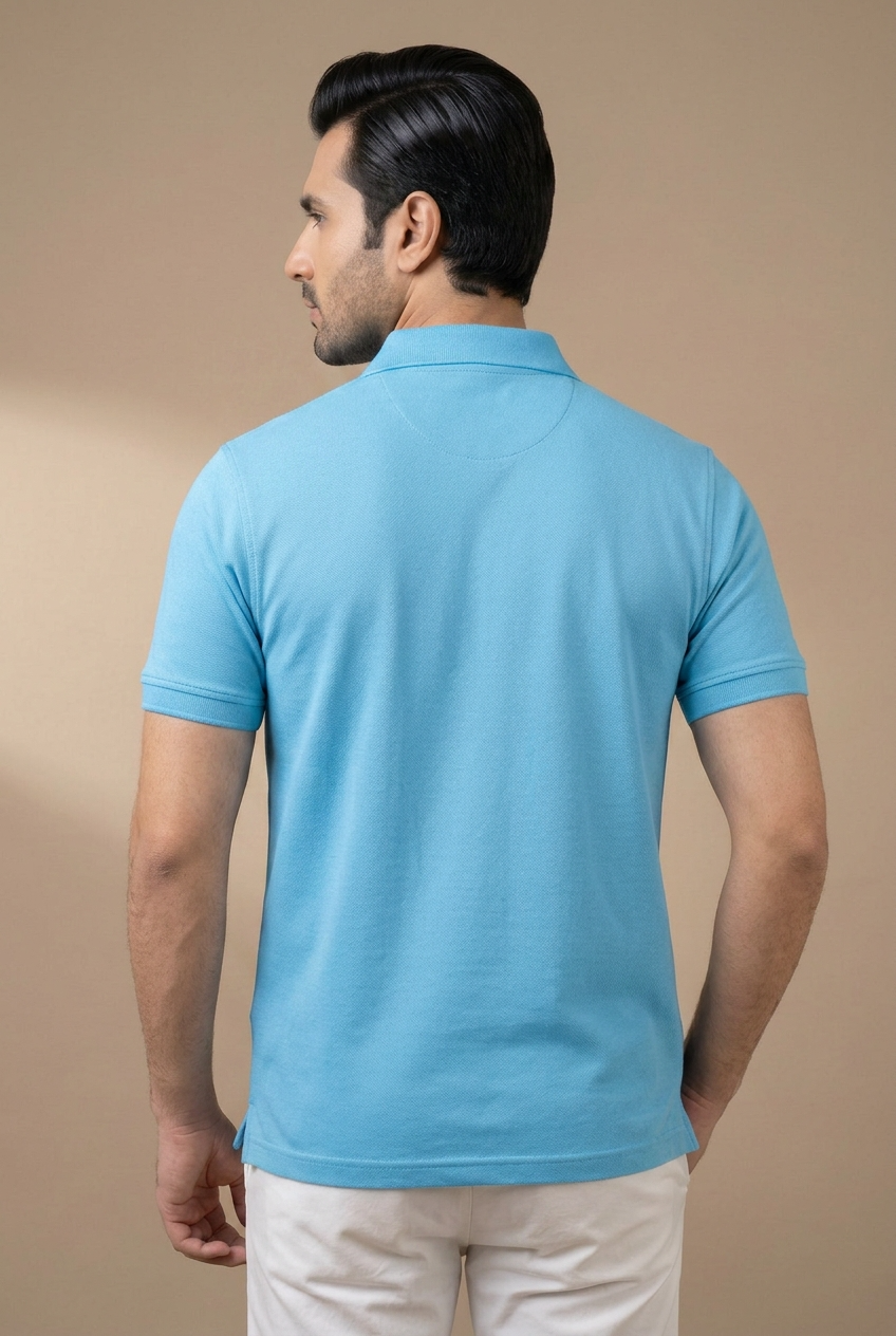 KHAN BLUE EXCLUSIVE POLO SHIRT