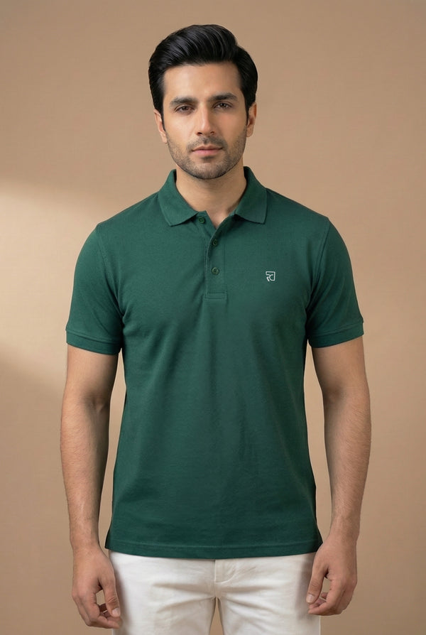 PREMIUM DARK GREEN POLO SHIRT