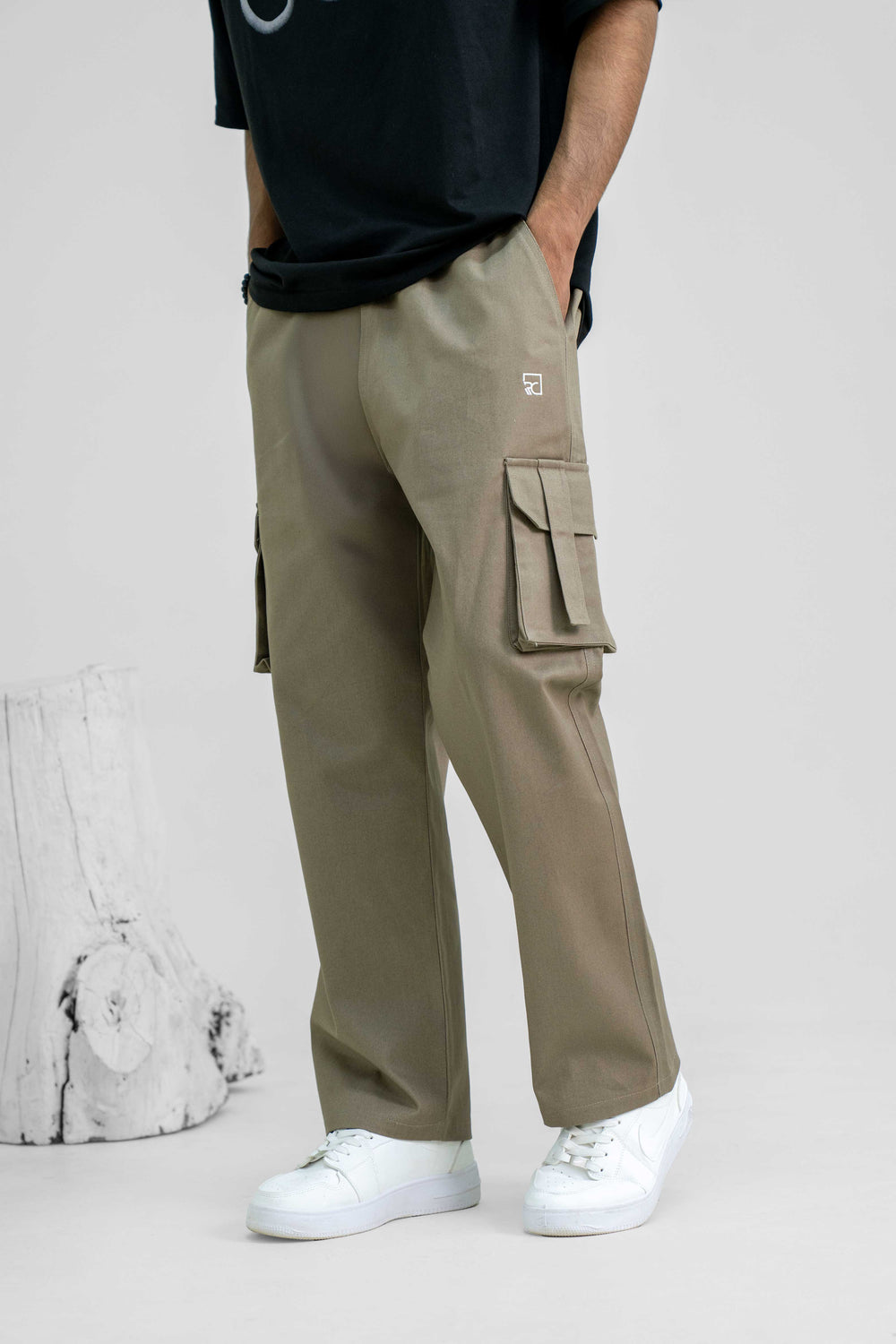 OLIVE DUST CARGO TROUSER