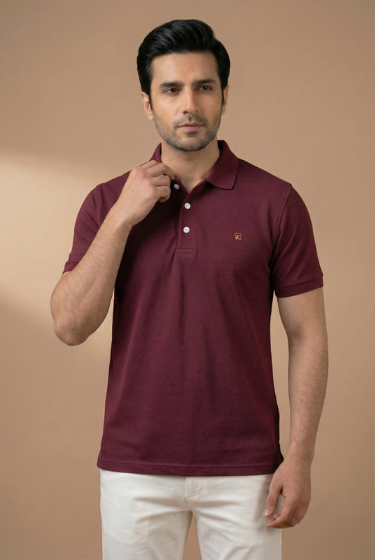 MAROON CLASSIC POLO SHIRT