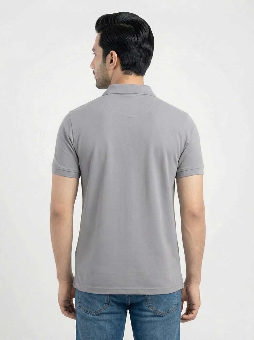 PREMIUM DOVE GREY POLO SHIRT