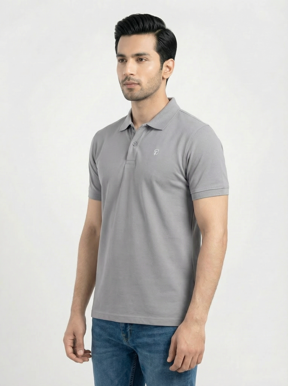 PREMIUM DOVE GREY POLO SHIRT