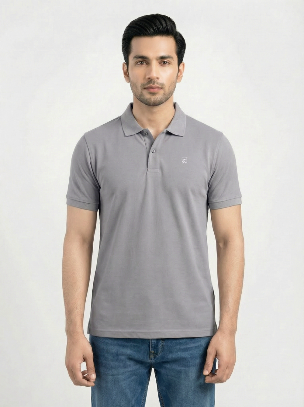PREMIUM DOVE GREY POLO SHIRT