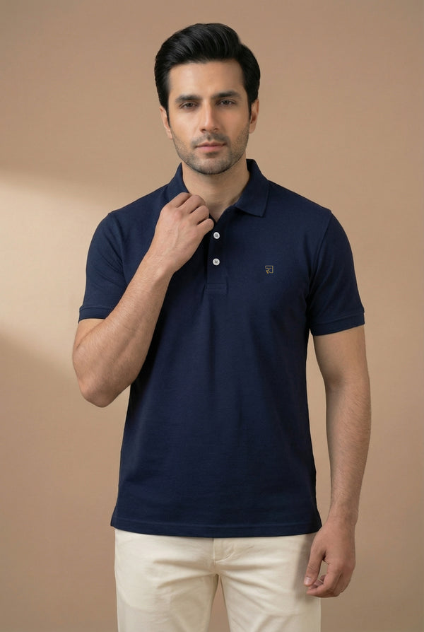NAVY CASUAL CREW TEE